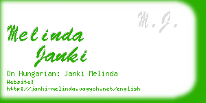 melinda janki business card